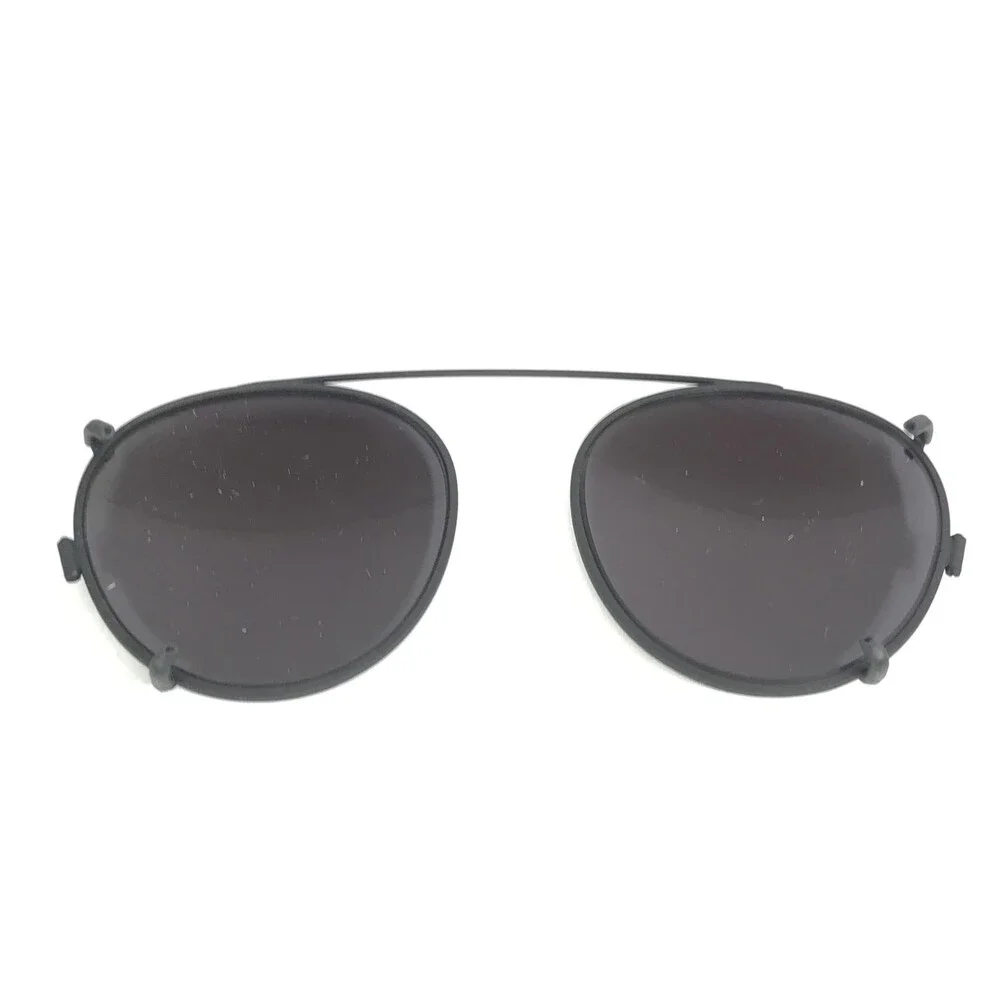 Vintage l.a Eyeworks Clip On Sunglasses for TOTTO Matte Black with Black Lenses